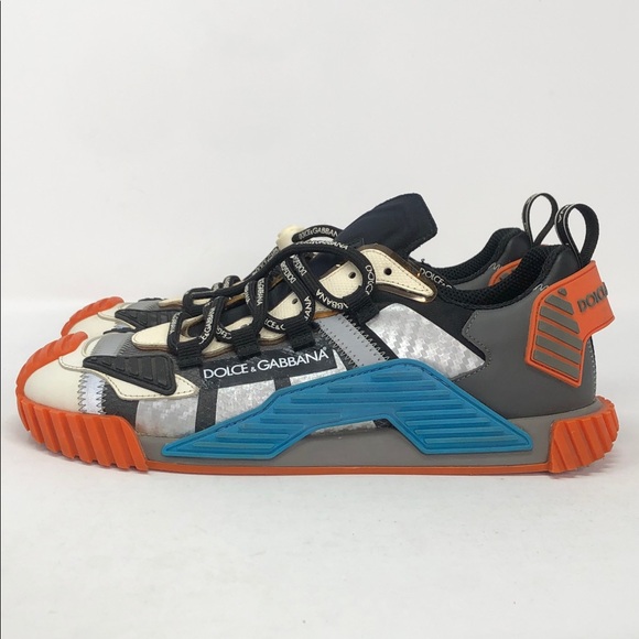 Dolce & Gabbana NS1 Orange Logo Low Top AO224-80995 Lifestyle Shoes - EU 40 - Picture 6 of 15